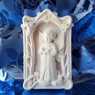 擴香石壁飾 - 祈禱天使系列之魔羯座之二  含具吸濕防潮性