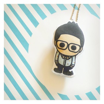 好朋友娃/吊飾。((Johnson)) 領結先生