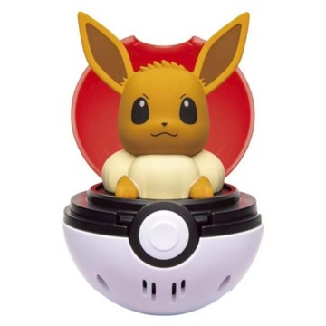 TAKARA TOMY PoKeMoN 寶可夢 彈彈有聲精靈球 伊布公仔 PC93890  1個