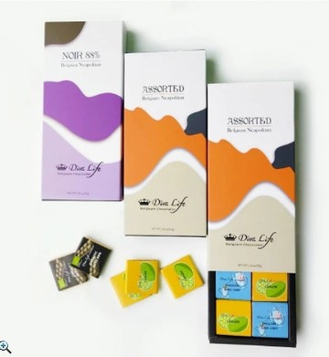 比利時純巧克力片10入禮盒