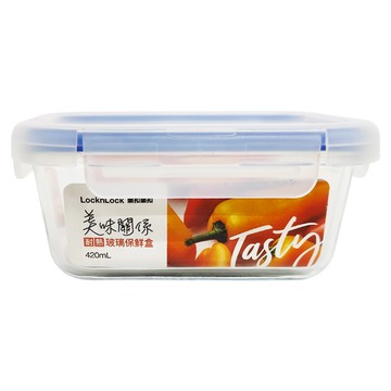 LocknLock 樂扣樂扣 美味關係保鮮盒 長方形 B1C12 420ml  1入  1個
