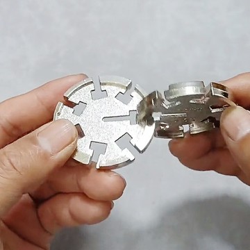 異志解密puzzle合金解環鎖6歲以上益智玩具初級燒腦風火輪雪花片