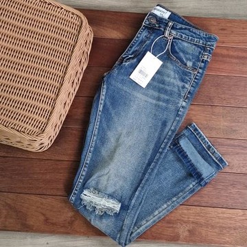 常州/牛王 黑mu丹棉重水洗做舊破洞男士修身牛仔褲彈力休閑長褲秋