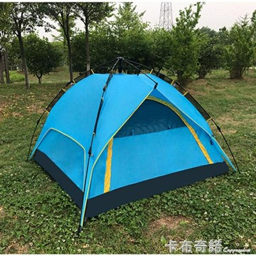 全自動帳篷戶外野營加厚防雨大2人雙人3-4人旅游沙灘露營速開賬蓬 雙11全館免運