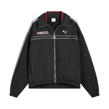 PUMA 外套 流行系列 CNY T7 黑 刷毛 新年款 立領外套 中性 63608201