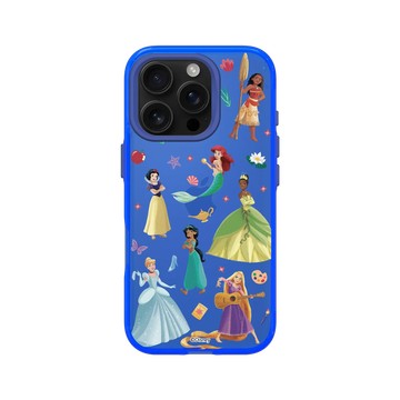 iPhone 16 Pro Clear 激光藍 - 迪士尼-公主系列 Disney Princess - 迪士尼公主 - 貼紙風格