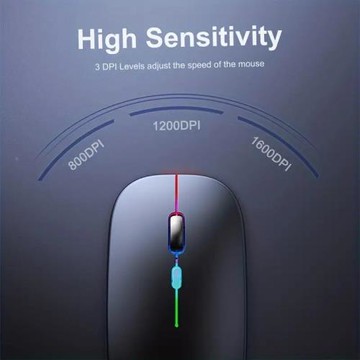 新款Type-c光電鼠標適用于蘋果ipad藍牙雙模鼠標靜音充電無線鼠標