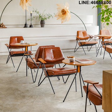 免運 開立發票 洽談桌椅組合 沙發組合 等候區沙發 沙發椅 商用桌椅 商用沙發 咖啡廳網紅桌椅組合奶茶店清吧酒吧沙發鐵藝輕奢休閑簡約卡座商用