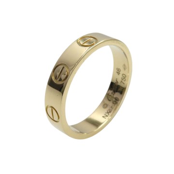 Cartier 卡地亞 18K黃金 Mini Love 戒指 46 B4085046 【二手名牌BRAND OFF】