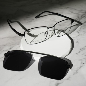 TR 雙槓磁吸式太陽套鏡×FROMEYES 高折射濾藍光眼鏡 兩用