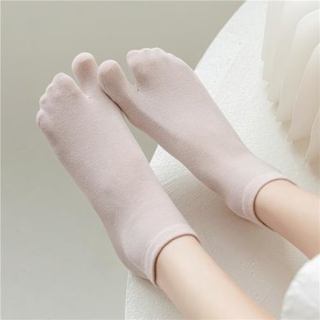 分趾襪子女船襪純棉春夏季二指襪夏天分指襪分腳趾頭短筒襪簡約