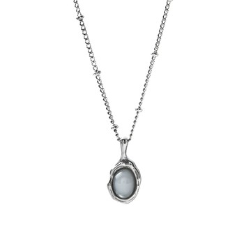[鋼飾/天然石] 石語呢喃鎖骨鍊 / Whispering Stone Necklace