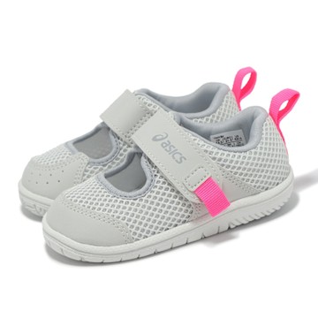 Asics 涼鞋 Meshoes Baby 小童 灰 粉 魔鬼氈 護趾 嬰兒鞋 學步鞋 亞瑟士  1144A364020