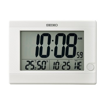 鬧鐘/桌鐘 SEIKO 精工 溫溼度顯示 座掛兩用電子鐘 時鐘 QHL089W