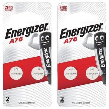 Energizer 勁量 鈕扣型鋰電池 A76  2顆  2組