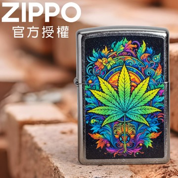 ZIPPO Psychedelic Cannabis Design 魅力大麻葉設計防風打火機