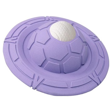 寵物星樂園 天然橡膠耐咬磨牙寵物玩具球  1個  150 x 150 x 76mm  紫色