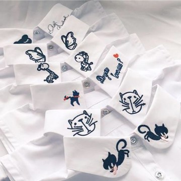 兒童假領子襯衫領假衣領百搭男童白色襯衣領子裝飾領女童假領子