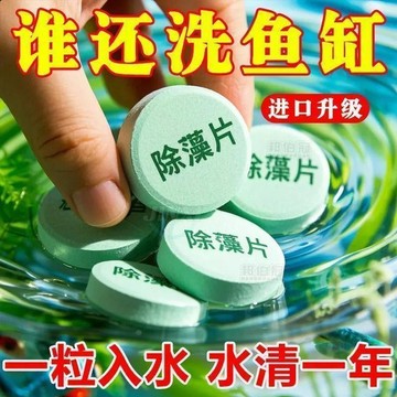🥇魚缸除藻片魚缸青苔清理神器去除綠藻綠水褐藻絲藻黑藻除水垢專用