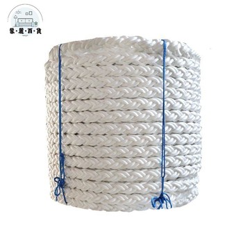 免運 公司貨 繩子 戶外繩 三股尼龍繩船用纜繩白色丙綸加粗耐磨捆綁繩子八股扭繩貨車拋錨繩可開發票 工廠現貨直銷 售後保障 5m819