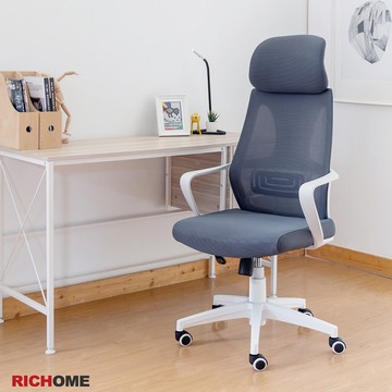 RICHOME 塔拉辦公椅(靜音PU輪)(D型扶手)-3色 網椅 辦公椅 電腦椅 工作椅 CH1304