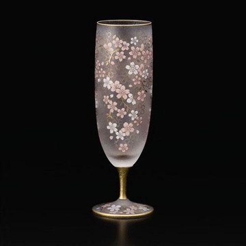 【ADERIA】石塚哨子 日本製 EL DORADO 金色櫻花 清酒杯禮盒(360ml)