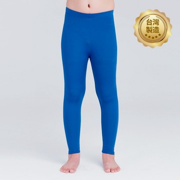 【WIWI】MIT溫灸刷毛九分發熱褲(翡翠藍 童70-90)0.82遠紅外線 迅速升溫 加倍刷毛 3效熱感 輕薄顯瘦