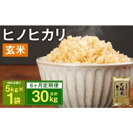 ふるさと納税 熊本県菊池産 ヒノヒカリ 5kg×6回 計30kg 玄米 米 お米  熊本県菊池市