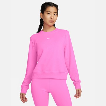 NIKE 上衣 女款 長袖上衣 大學T 運動 AS W NK ONE DF CREW LBR 粉 FB5126-675
