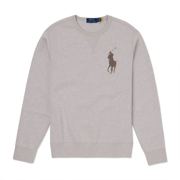 Polo Ralph Lauren RL 熱銷刺繡大馬大學T恤-奶茶色