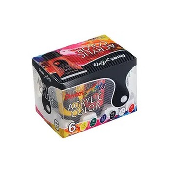 Pentel WA2-6色壓克力顏料