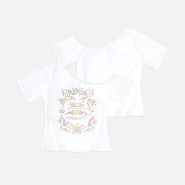 DADDY | Bad Mary 單肩上衣 甜美可愛設計