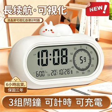 2026新款多功能計時器 廚房計時器 電子計時器 定時計時器 可視化計時器 鬧鐘計時器 學習時鐘 兒童鬧鐘 學習計時器