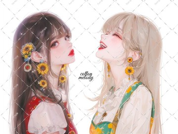 original sticker no.6307 人物貼紙 原創貼紙 人物插畫貼紙 女孩貼紙 原創人物貼紙