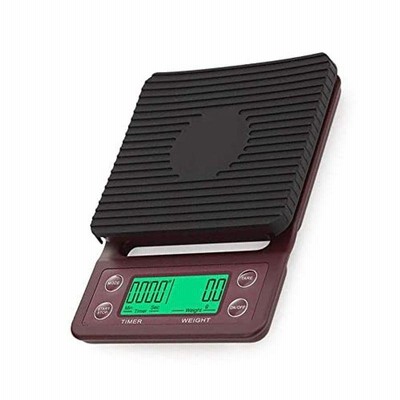 TDOFYH 3kg / 0.1gドリップコーヒースケール、タイマー付きポータブル電子デジタルキッチンスケール、高精度LCD電子スケール 日