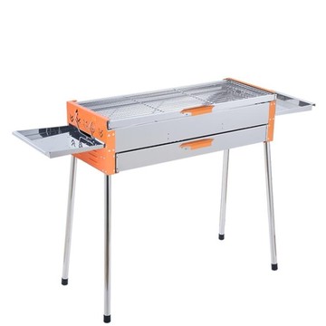 烤肉架 不銹鋼燒烤架戶外便攜式燒烤爐家用木炭烤肉爐子全套用具加厚大號【林之舍家居】