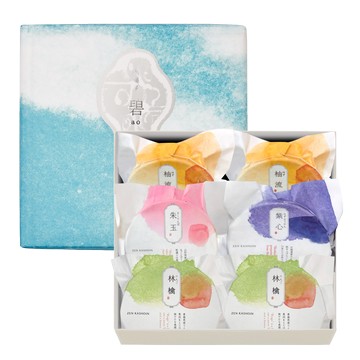 然花抄院 【碧‧果凍禮盒】 日本甜點 日本和菓子 果凍 447公克/盒