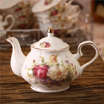 陶瓷咖啡壺家居茶壺骨瓷咖啡茶壺陶瓷泡茶壺餐廳酒店茶壺咖啡壺