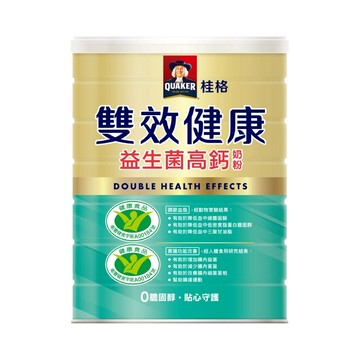 桂格雙效健康益生菌高鈣奶粉 1.5kg