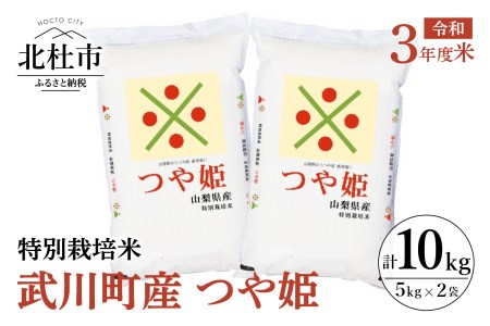 令和5年度米　特別栽培米　武川町産つや姫　５㎏×２袋