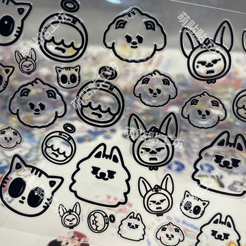 春季上新🌸桃園出貨🌸TXT崔勇萌表情黃春轉印貼水晶標手機筆記本水杯耳機裝飾貼紙