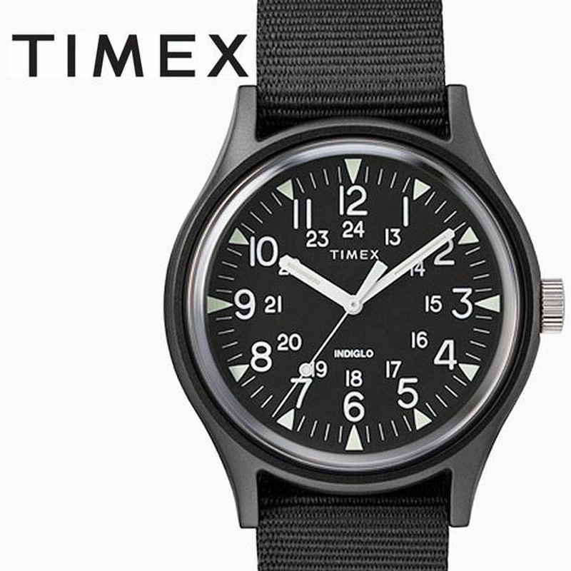 【新品未使用】TIMEX 黒 腕時計　TW2R37400 MK1 アルミニウム TIMEX TW2R37400 ブラック MK1 アルミニウム