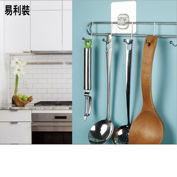 ESH41 免不鏽鋼6連鈎 鑽免釘免打孔 浴室廚房收納