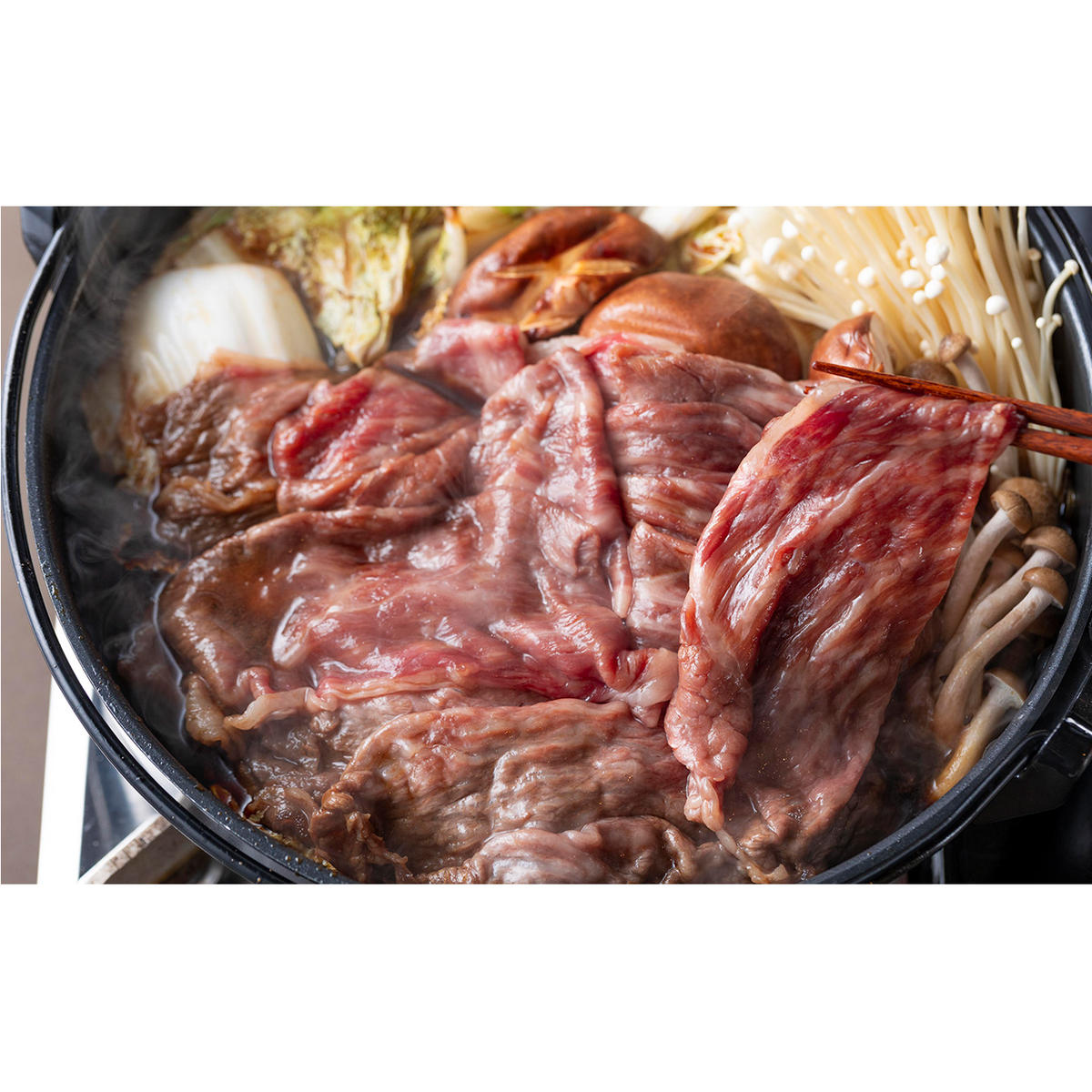 北海道産 黒毛和牛 みついし牛 A5 すき焼き 用 もも肉 500g