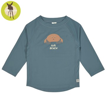 德國 Lassig - 嬰幼兒抗UV長袖泳裝上衣-湛藍螃蟹