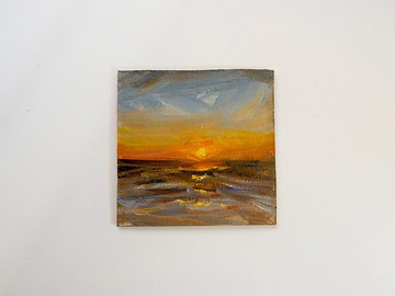 【一個陶醉的小畫面】原畫 之 夕陽 系列 手繪 空間裝飾