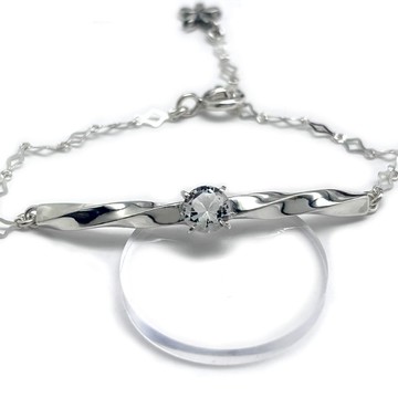 櫻花 / 水晶 / 手鍊 / 銀飾925 / 銀飾 / 日式風格 / 和服 / 日本製造 / 免運費