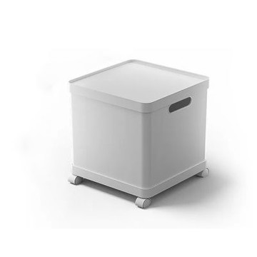 多功能附蓋收納箱-大號 (直角衣物收納盒/正方形玩具儲物盒)