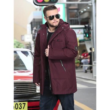 大碼羽絨服男加肥加大可拆卸內膽胖子300斤400胖冬季加厚外套外貿