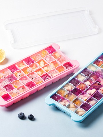 硅膠冰格冰塊模具制冰盒冰箱做凍冰塊小型速凍器家用自制輔食神器